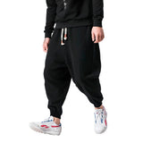 Wade Men's Cotton Harem Pants with Japanese Print
