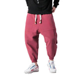 Wade Men's Cotton Harem Pants with Japanese Print