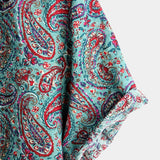Men's Green Vintage Paisley Shirt