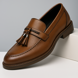 Men's Fringed Leather Loafers