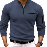 Douglas Men's Zip Long Sleeve Shirt