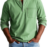 Men's Vintage-Style Polo Shirt