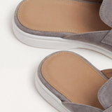 Mediterranean Men's Suede Mules – Light Grey