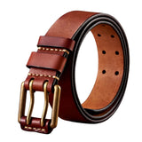Douglas Men's Belt – Vintage Double-Prong Buckle