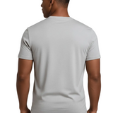 Men's Silver Grey Slim Fit T-Shirt