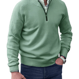 Men's Casual Zip-Front Sweater