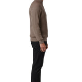 Men's Zip Mock-Neck Sweater – Taupe