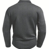 Men's Herringbone Polo Collar Sweater