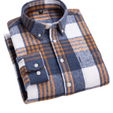 Classic Men's Plaid Cotton Shirt