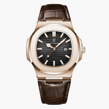 Kenneth Leather Strap Watch