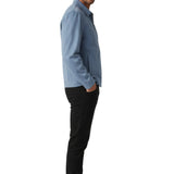 Men's Micro Suede Jacket – Light Blue