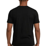 Men's Black Mercerized Cotton T-Shirt