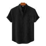 Gerald Men's Short Sleeve Linen-Blend Shirt