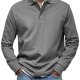 Brian Men's Long Sleeve Polo Shirt