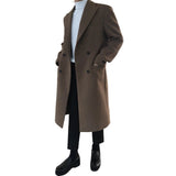 Elegant Men's Double-Breasted Coat