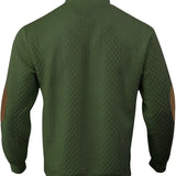 Men's Elegant Button Sweater