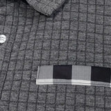 Men's Herringbone Polo Collar Sweater