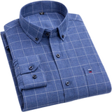 Men's Casual Check Cotton Shirt