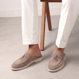Mediterranean Men's Suede Mules – Beige