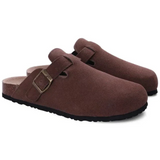 Men's Suede Oxford-Style Clogs