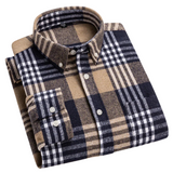 Classic Men's Plaid Cotton Shirt