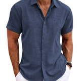 Men's Relaxed Linen-Blend Summer Shirt