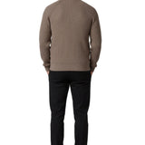 Men's Zip Mock-Neck Sweater – Taupe