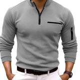 Douglas Men's Zip Long Sleeve Shirt