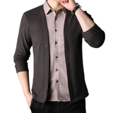 Men's 2-in-1 Shirt Cardigan