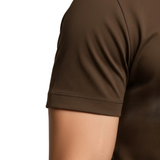 Men's Dark Brown Slim Fit T-Shirt