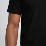 Men's Black Mercerized Cotton T-Shirt