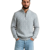 Men's Cotton Zip Sweater
