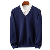 Elegant Men's V-Neck Sweater