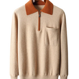 Walter Men's Zip Polo Sweater