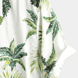 Men's White Shirt with Pineapple Print