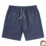 Casual Men's Linen-Blend Shorts