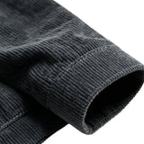 Men's Corduroy Jacket with Sherpa Collar – Charcoal