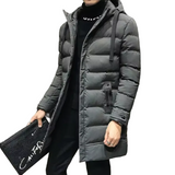 Long Slim-Fit Men's Winter Jacket