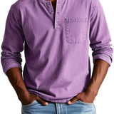 Men's Vintage-Style Polo Shirt