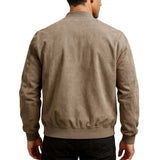 Garth Men's Suede-Look Bomber Jacket