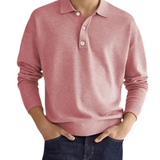 Men's Elegant Polo Collar Sweater