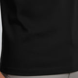 Men's Black Mercerized Cotton T-Shirt
