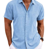 Men's Relaxed Linen-Blend Summer Shirt