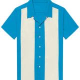 Russell Men's Retro Camp Collar Short Sleeve Shirt