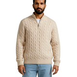 Men's Cotton Zip Sweater