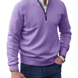 Men's Casual Zip-Front Sweater