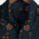 Navy Men's Summer Floral Shirt