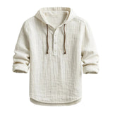 Stuart Men's Hooded Linen-Blend Shirt