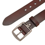 Glen Men's Belt – Genuine Cowhide, Modern Vintage Style