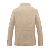Men's Elegant Fleece-Lined Coat